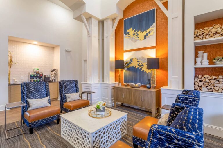 Coffee bar and lounge at our luxury apartments in plymouth.